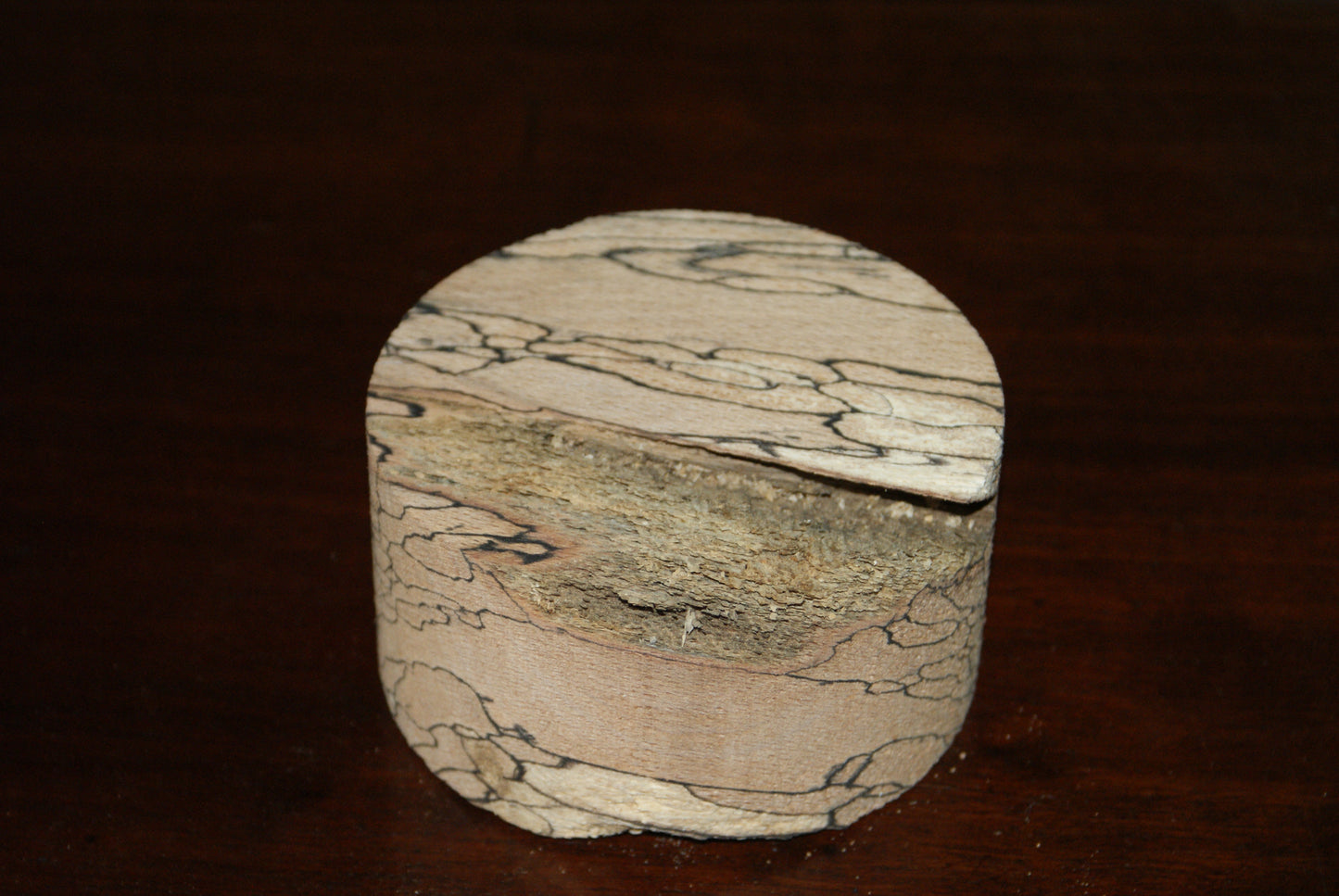 C Grade 4 x 2" spalted beech wood turning blank (111)