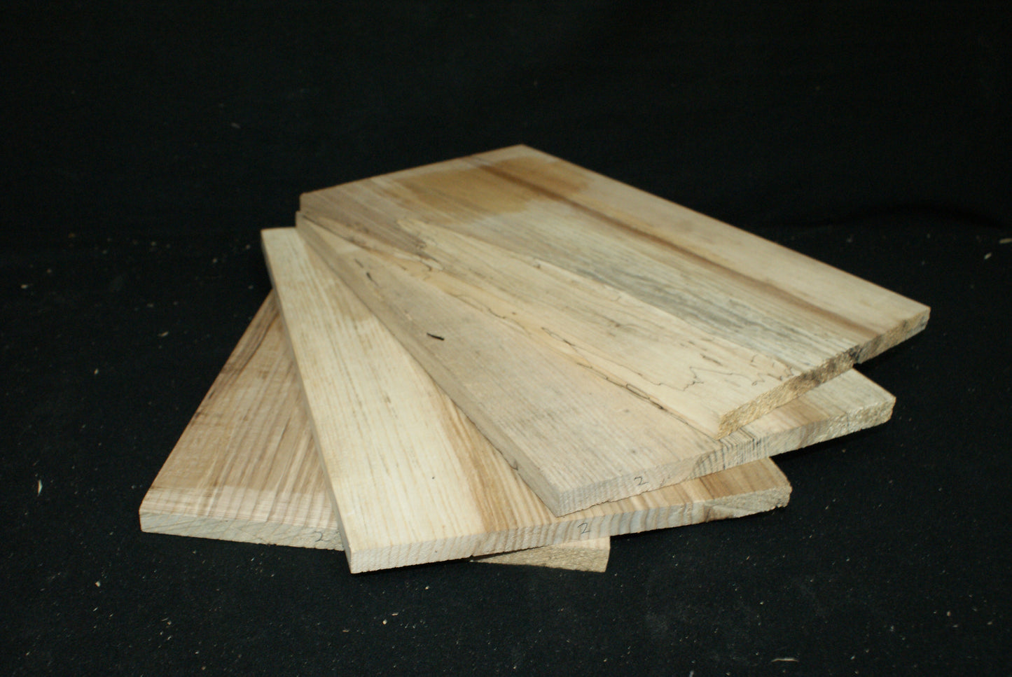 x4 Grade B, Spalted Ash Sets 380 L x 230 W x 15 D mm (2)
