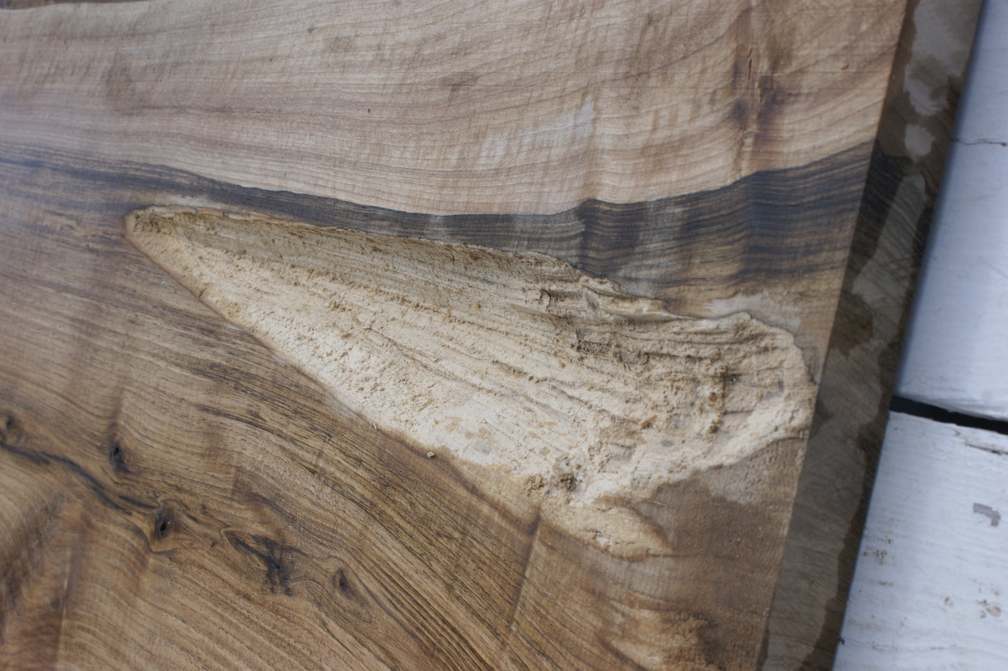 Walnut slab, shelf, board (550)