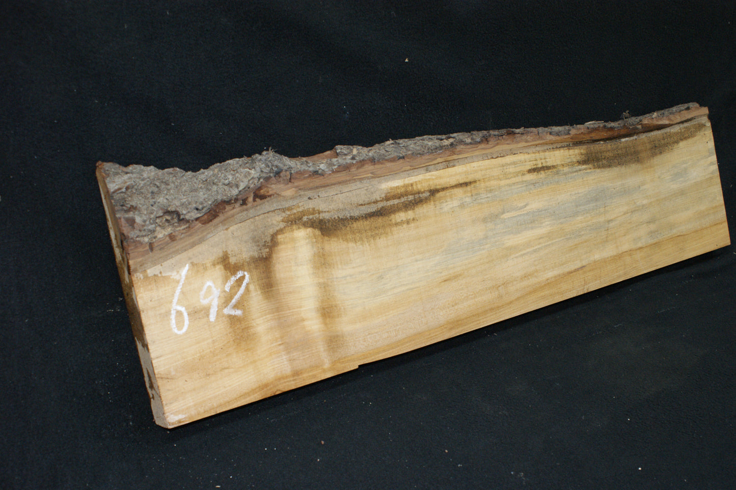 Lime wood, 952 L x 240-120 W x 46 D (mm) shelving, woodcarving, mantel (692)