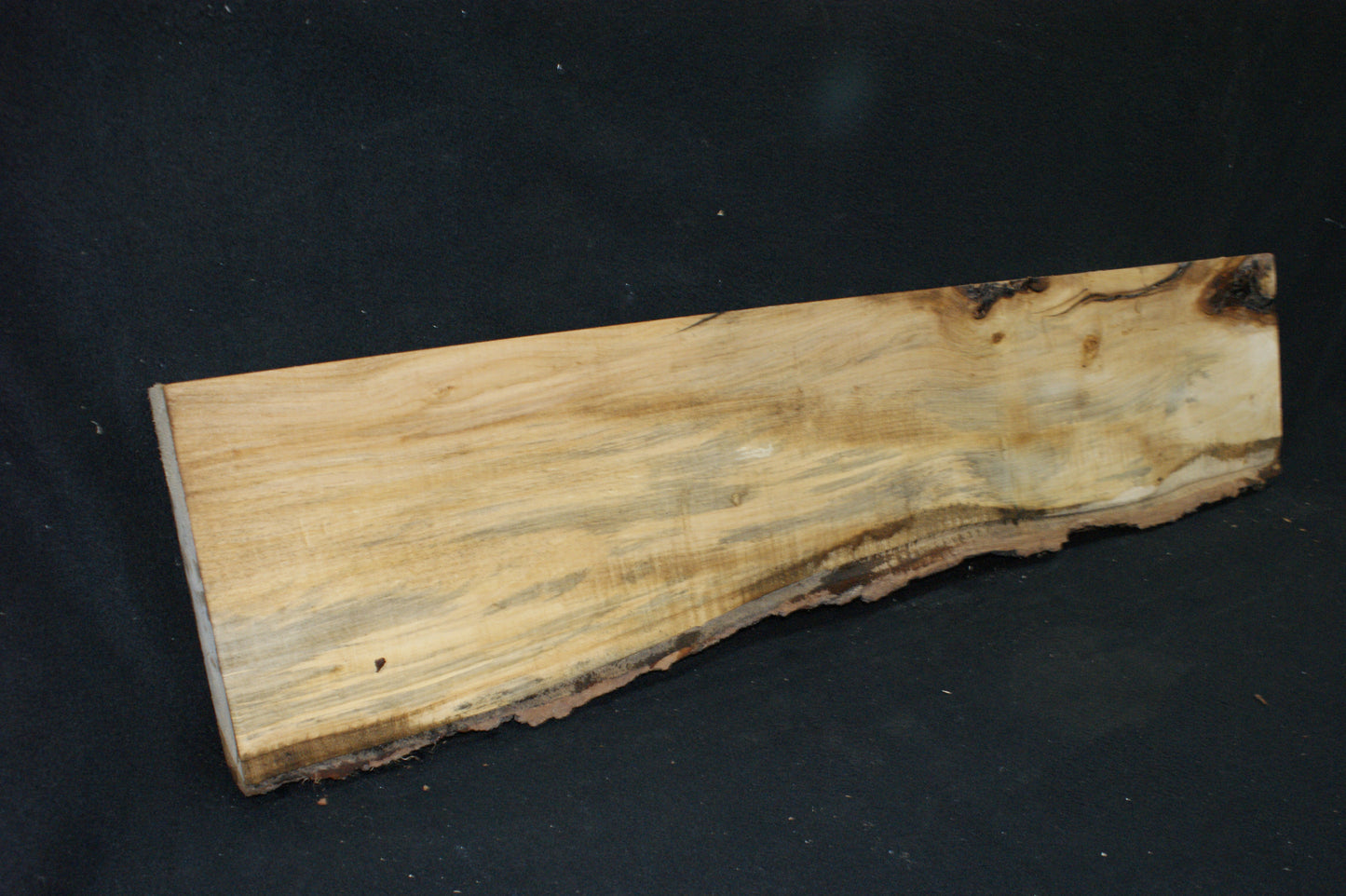 Spalted lime wood, shelving, woodcarving, mantel (700)