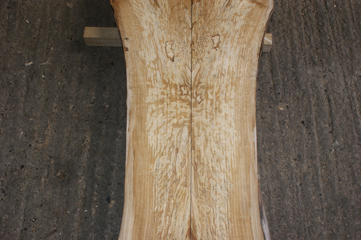 Book matched guitar body, London plane 1200 L x 525 - 325 W x 50 mm (797)