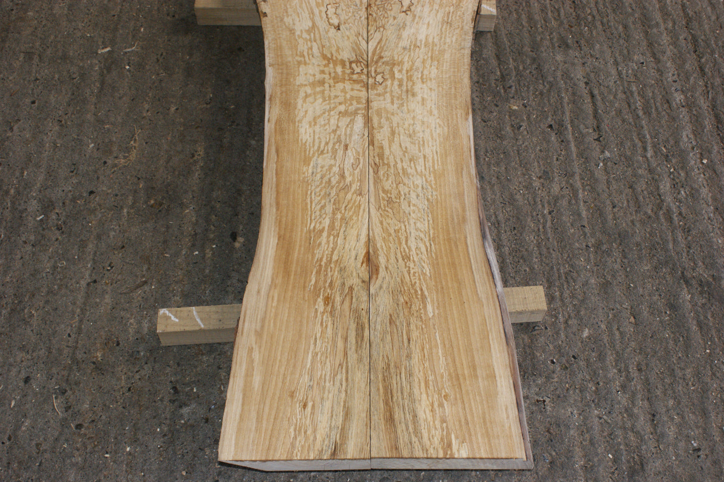 Book matched guitar body, London plane 1200 L x 525 - 325 W x 50 mm (797)