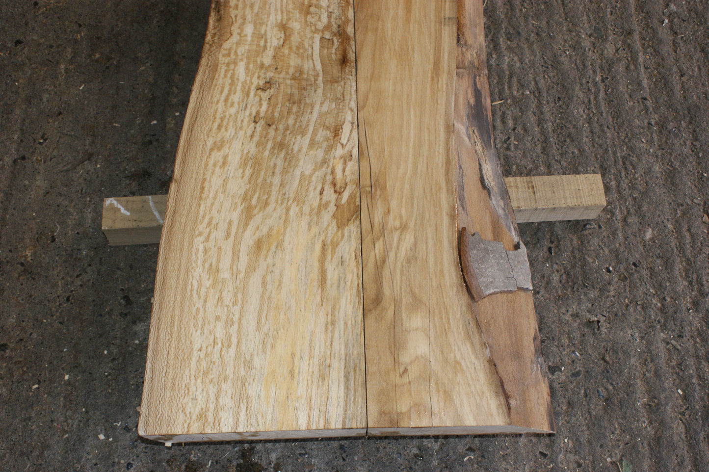 Book matched guitar body, London plane 1200 L x 525 - 325 W x 50 mm (797)