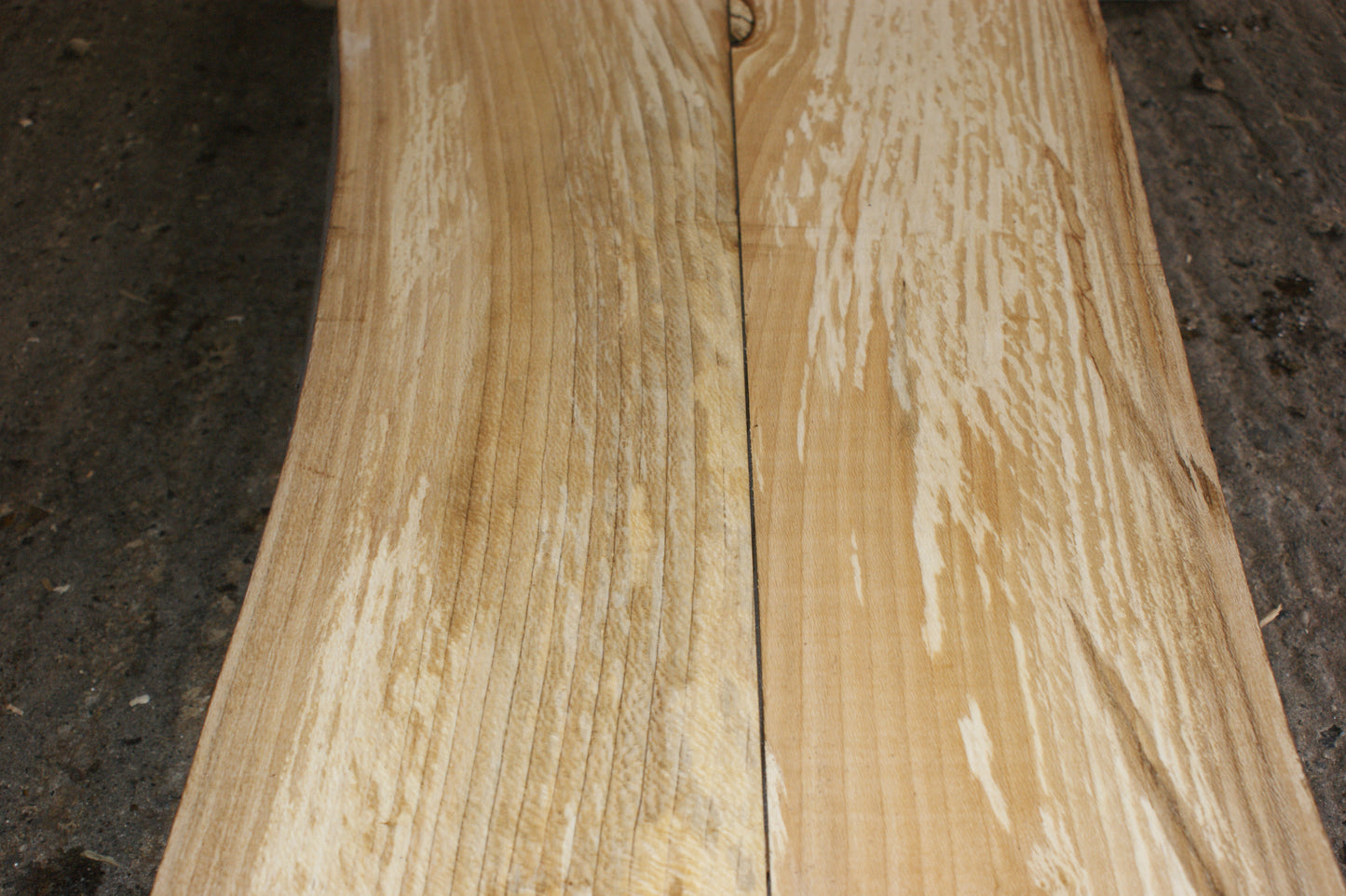 Book matched guitar body, London Plane 1200 L x 425 - 336 W x 47 mm (800)