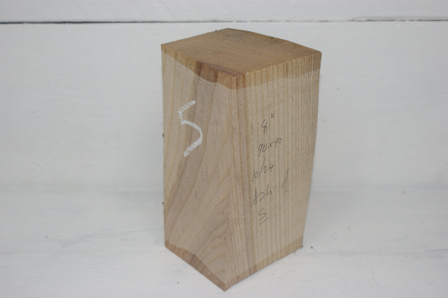 Ash 204 x 90 mm A Grade wood turning blank (005)