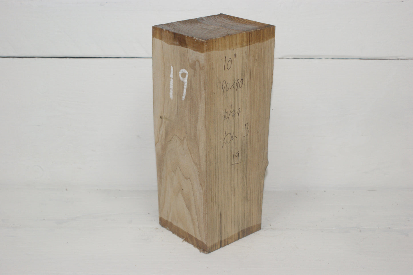 Ash 254 x 90 mm B Grade wood turning blank (019)