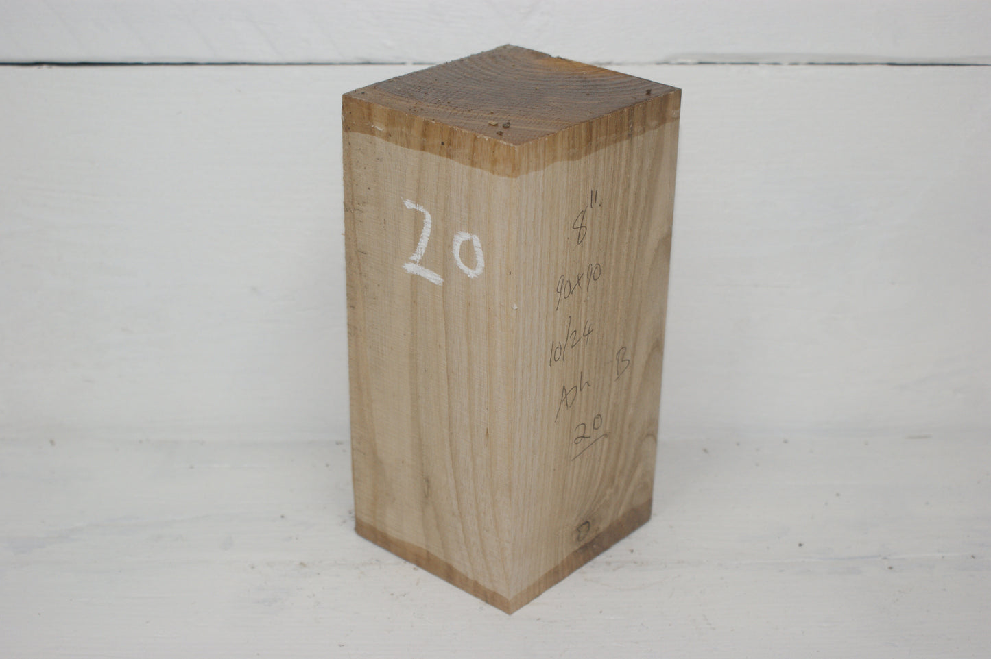 Ash 204 x 90 mm B Grade wood turning blank (020)