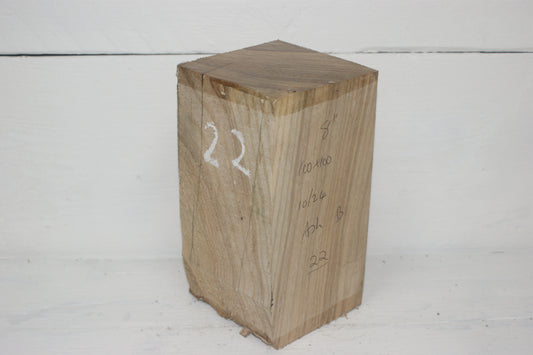 Ash 204 x 100 mm B Grade wood turning blank  (022)