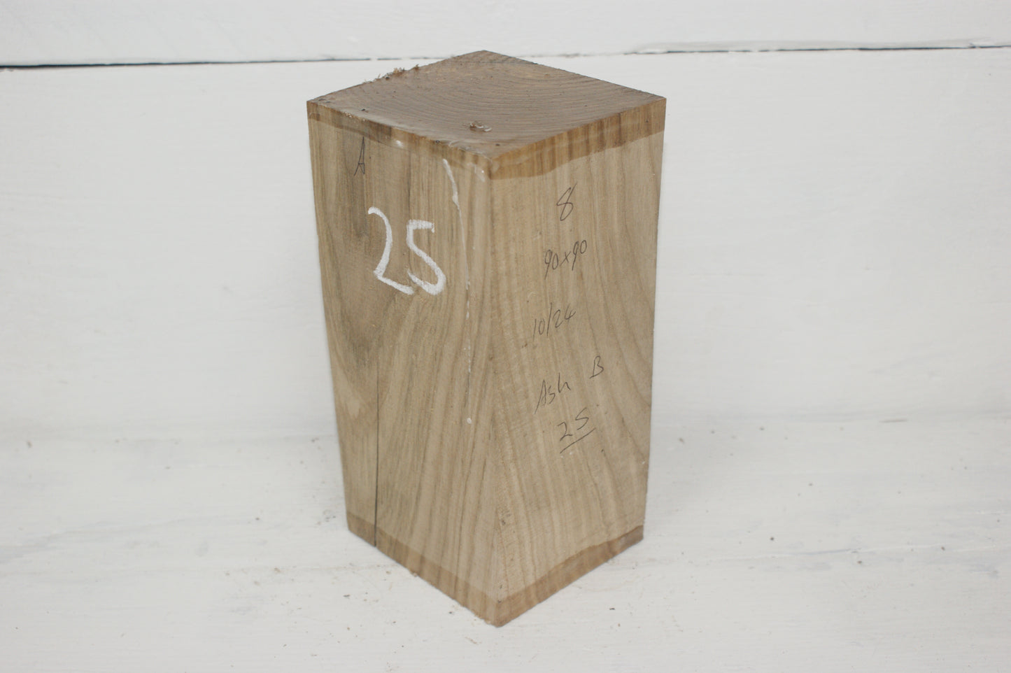 Ash 204 x 90 mm B Grade wood turning blank (025)