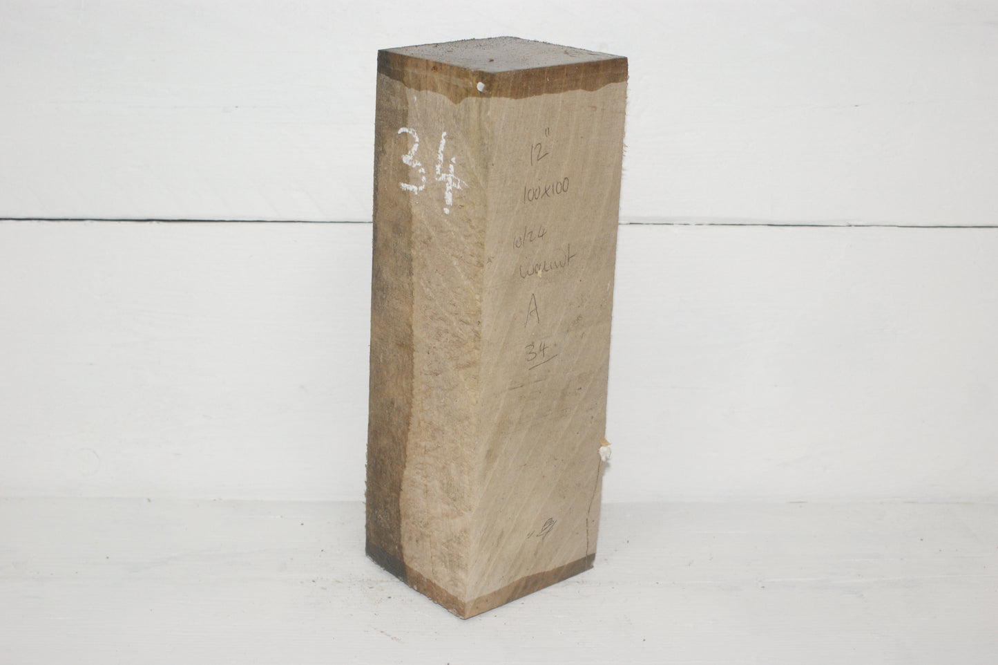 Walnut 305 x 100mm cube. A Grade wood turning blank (034)