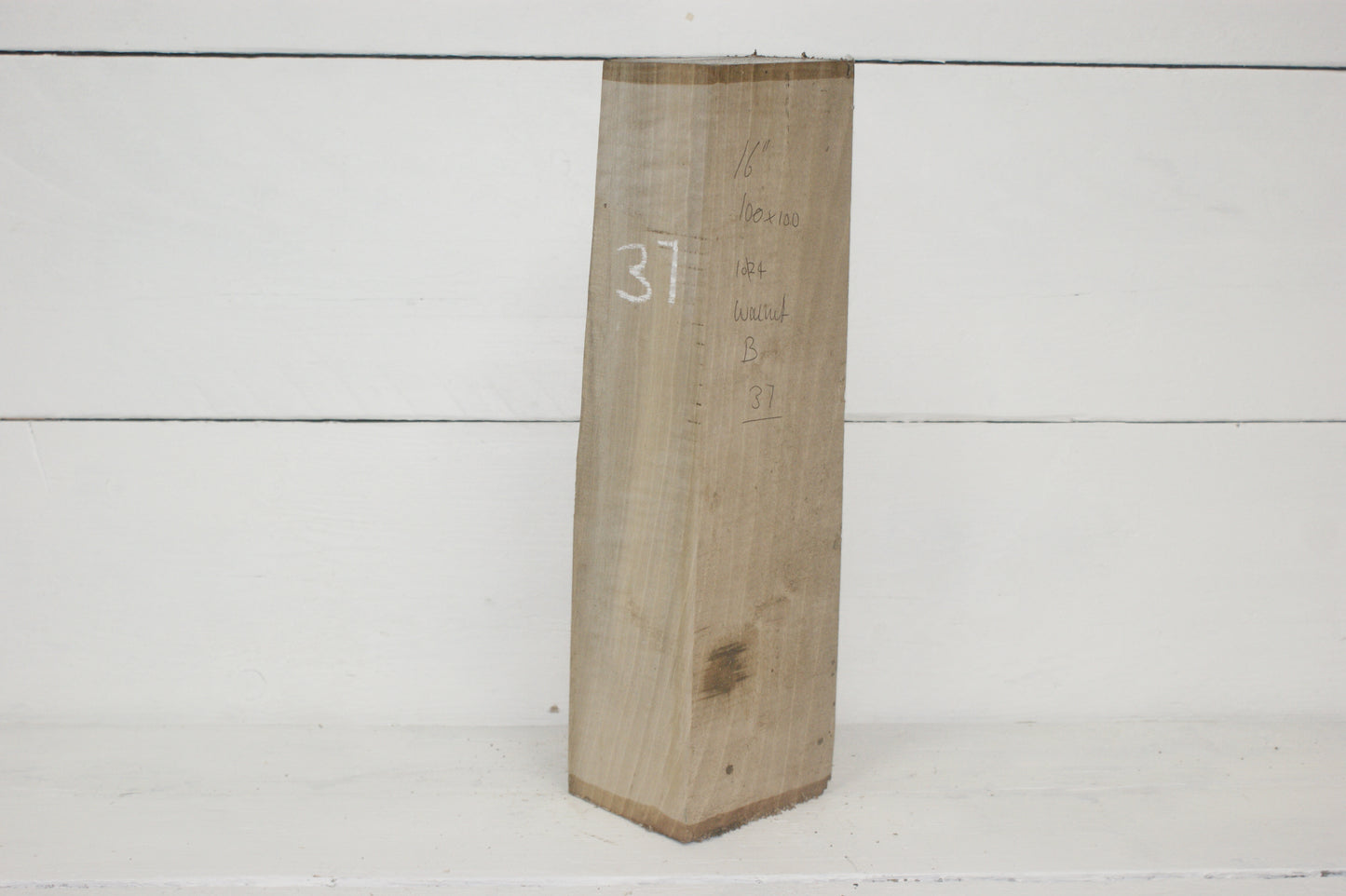 Walnut 407 x 100mm cube. B Grade wood turning blank (037)