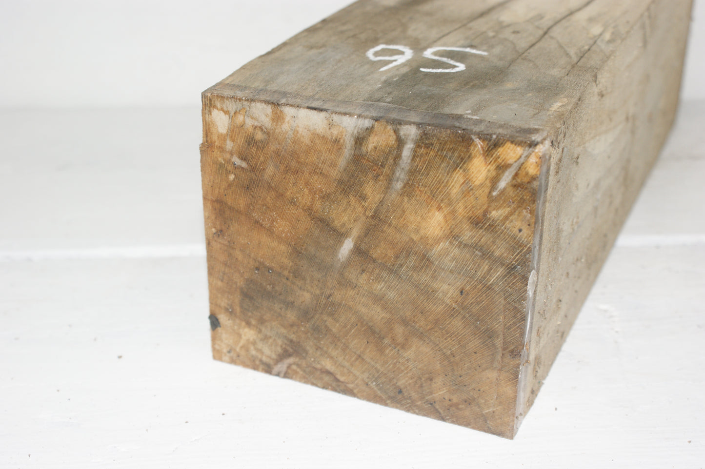 Spalted London Plane 381 x 120 mm cube. C Grade wood turning blank. (056)