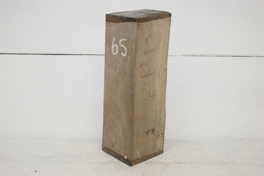 Walnut 280 x 85 mm cube. C Grade wood turning blank.    (065)