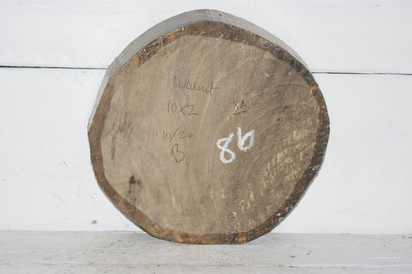 Walnut 10 x 2 inch B Grade wood turning blank. (086)