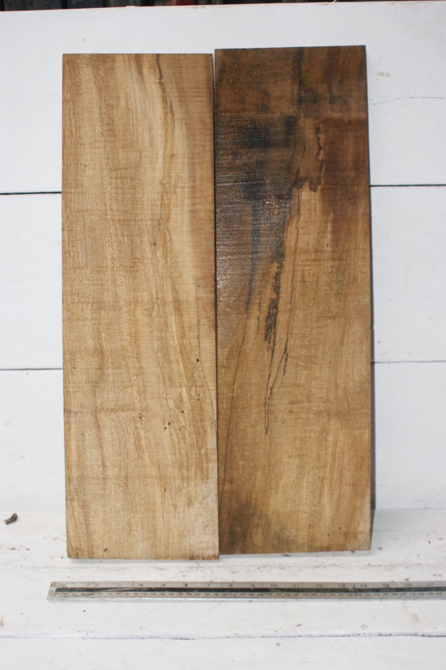 Book Matched Spalted Sycamore Guitar Drop Top 600 L x 360 W x 10 D mm (138)