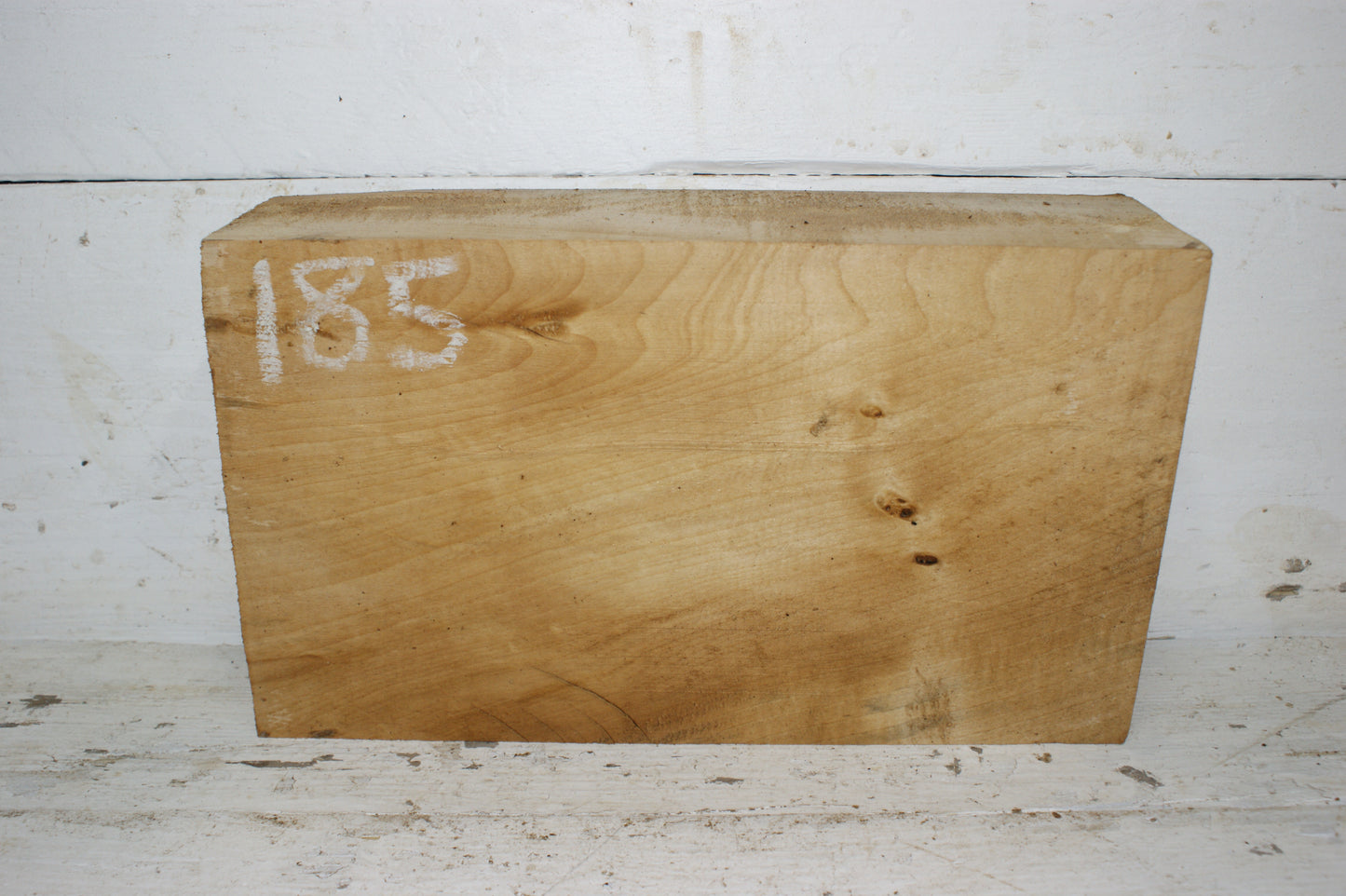 (185) AIR DRIED, LIME WOOD CARVING BLOCK.