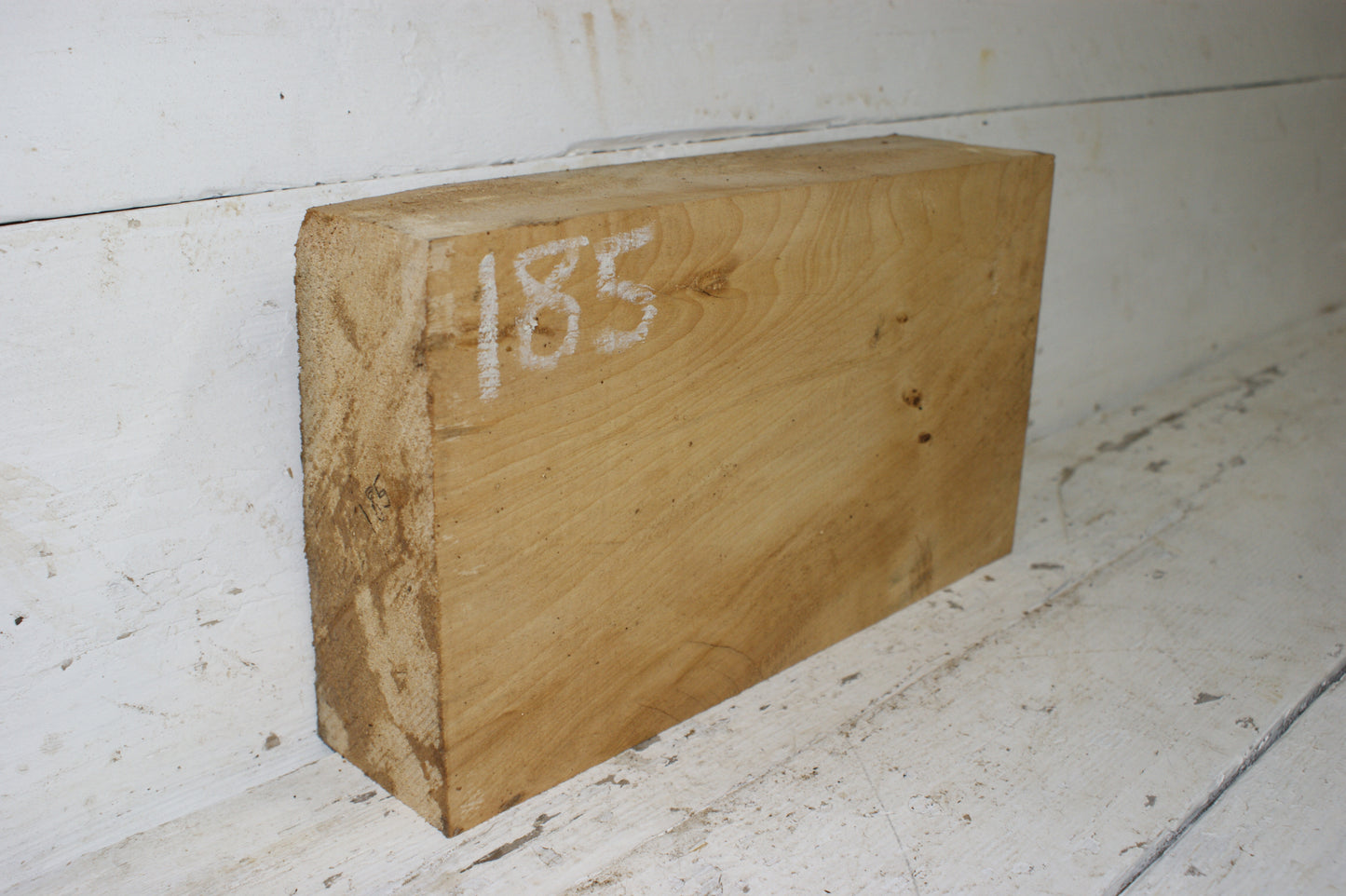 (185) AIR DRIED, LIME WOOD CARVING BLOCK.
