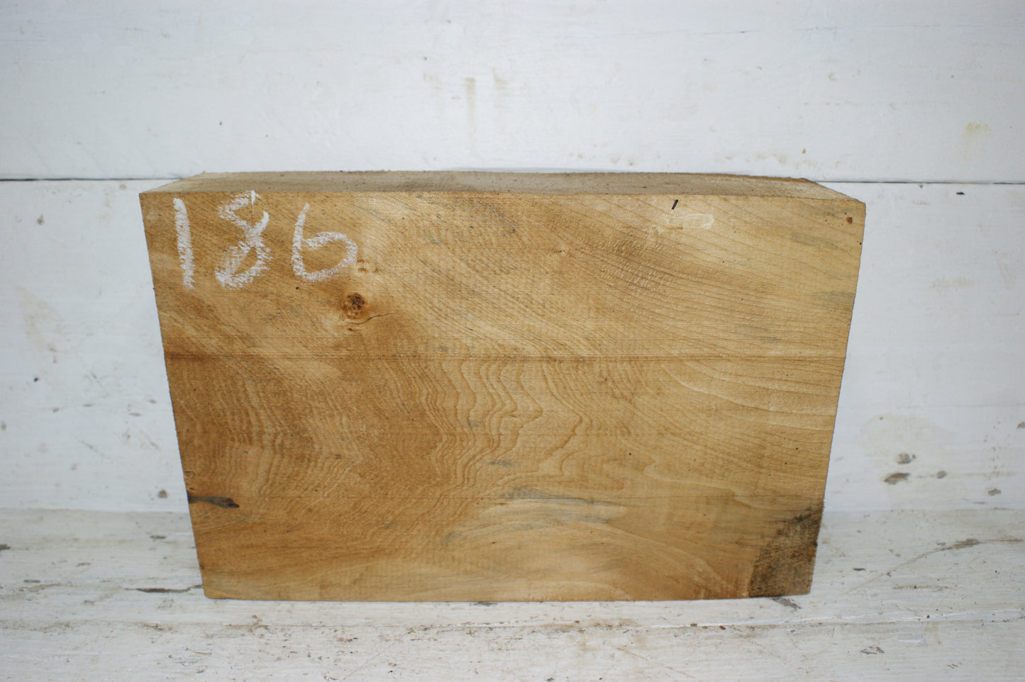(186) AIR DRIED, LIME WOOD CARVING BLOCK.