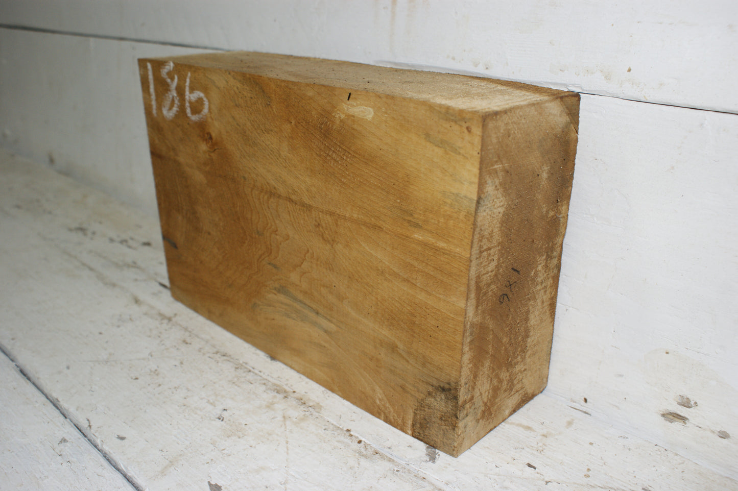 (186) AIR DRIED, LIME WOOD CARVING BLOCK.