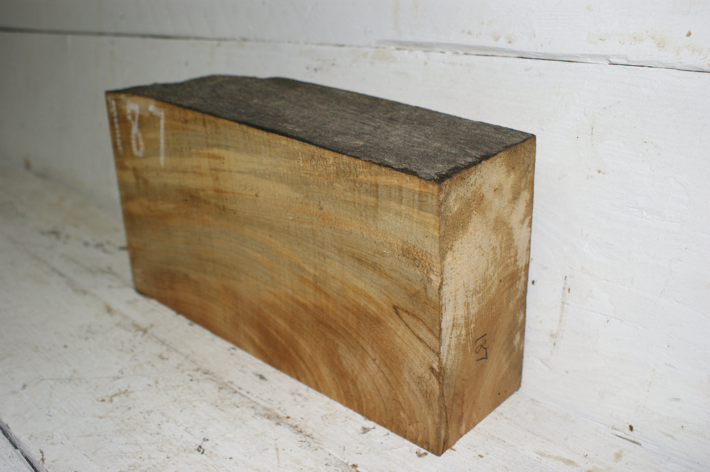 (187) AIR DRIED, LIME WOOD CARVING BLOCK.