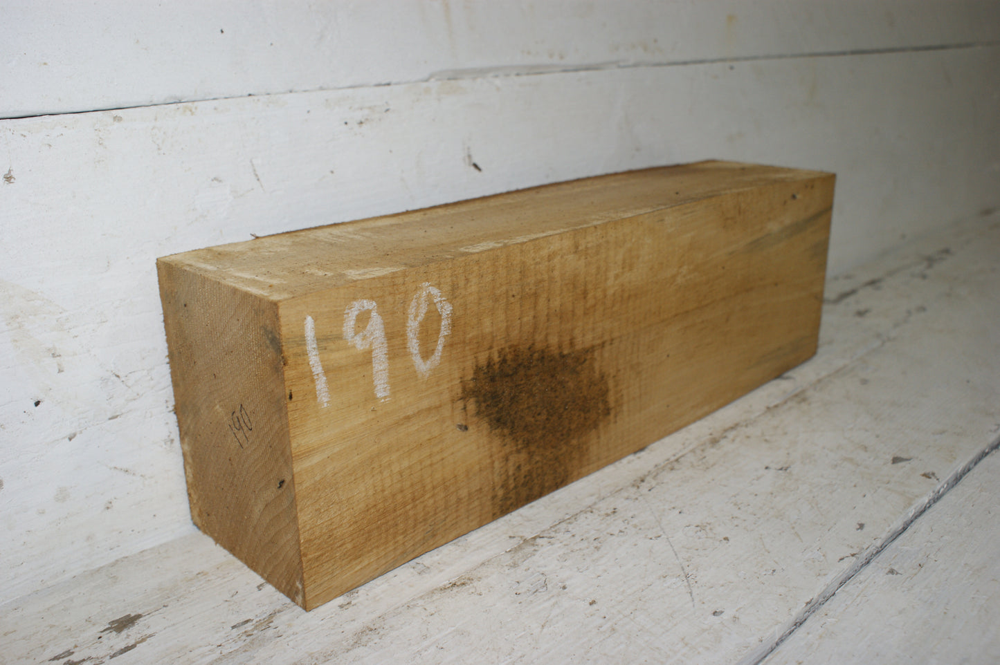 (190) AIR DRIED, LIME WOOD CARVING BLOCK.