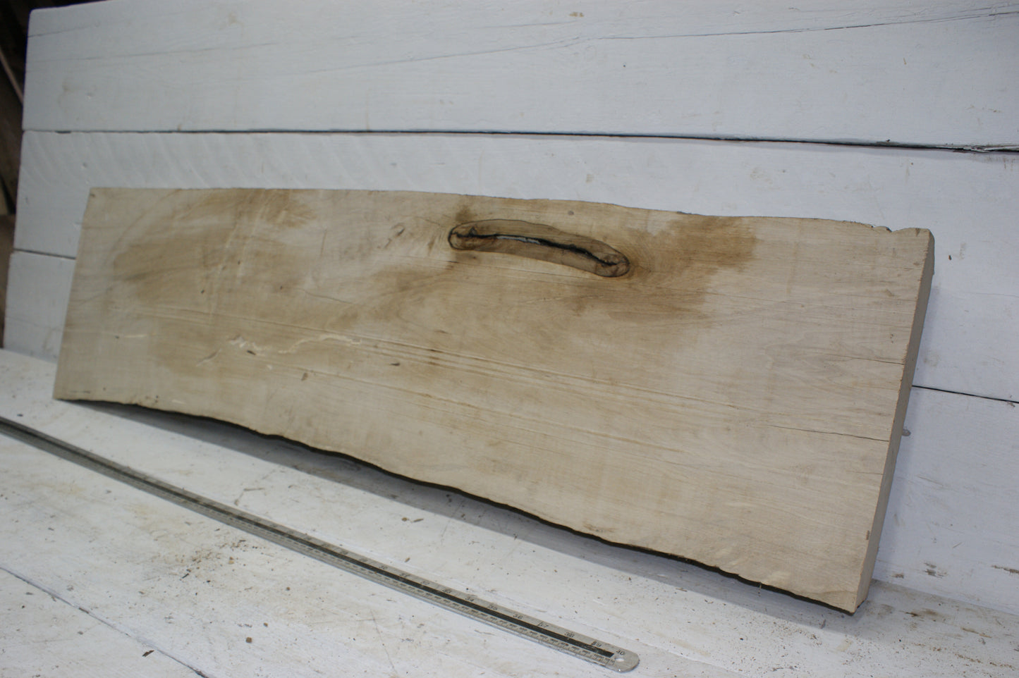 Hornbeam plank, 1198 L x 333 - 310 W x 85 D (mm) hardwood board (296)
