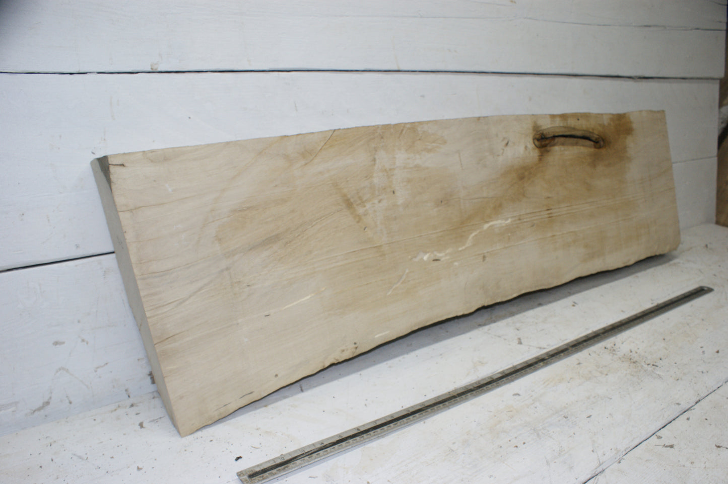 Hornbeam plank, 1198 L x 333 - 310 W x 85 D (mm) hardwood board (296)