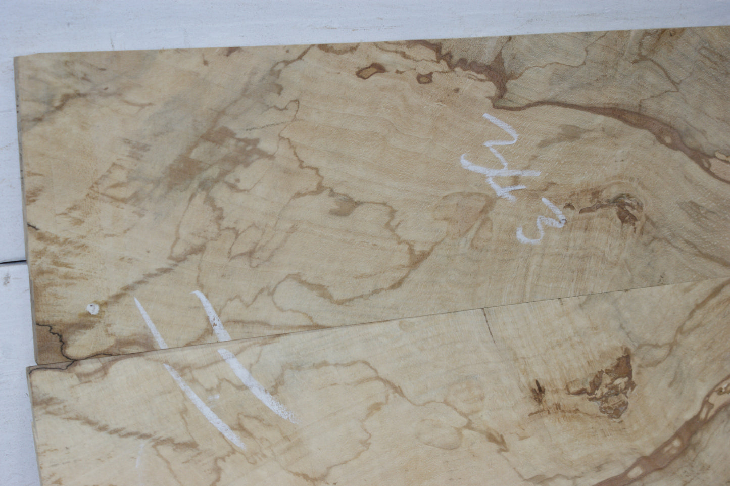 Book Matched Spalted Beech Set 665 L x 296 W x 10 D mm (343)