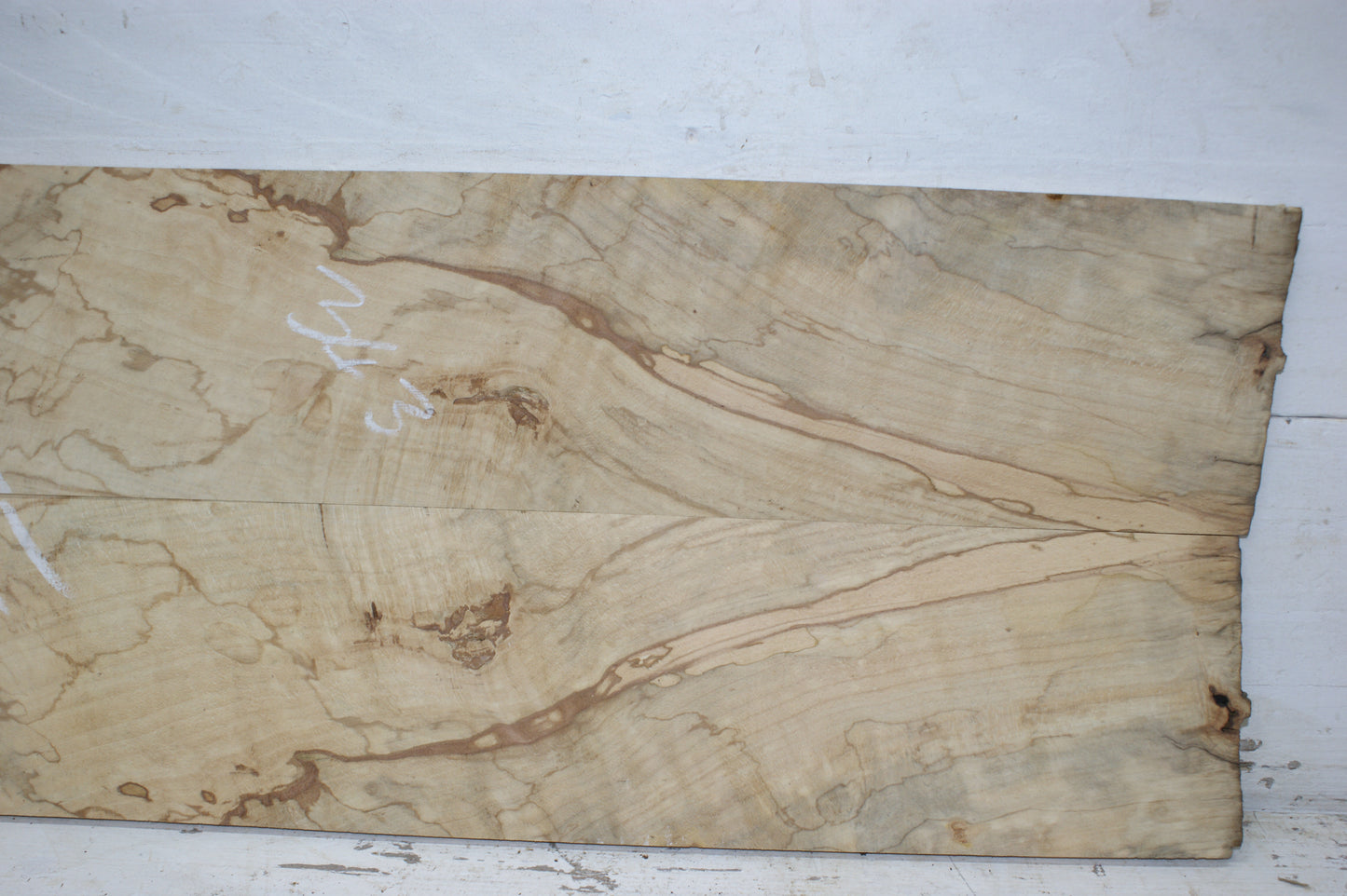 Book Matched Spalted Beech Set 665 L x 296 W x 10 D mm (343)