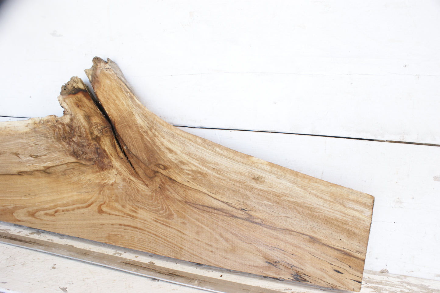 (453) SPALTED BEECH, HARDWOOD 1008 L x 279 - 119 W x 34 D (mm)