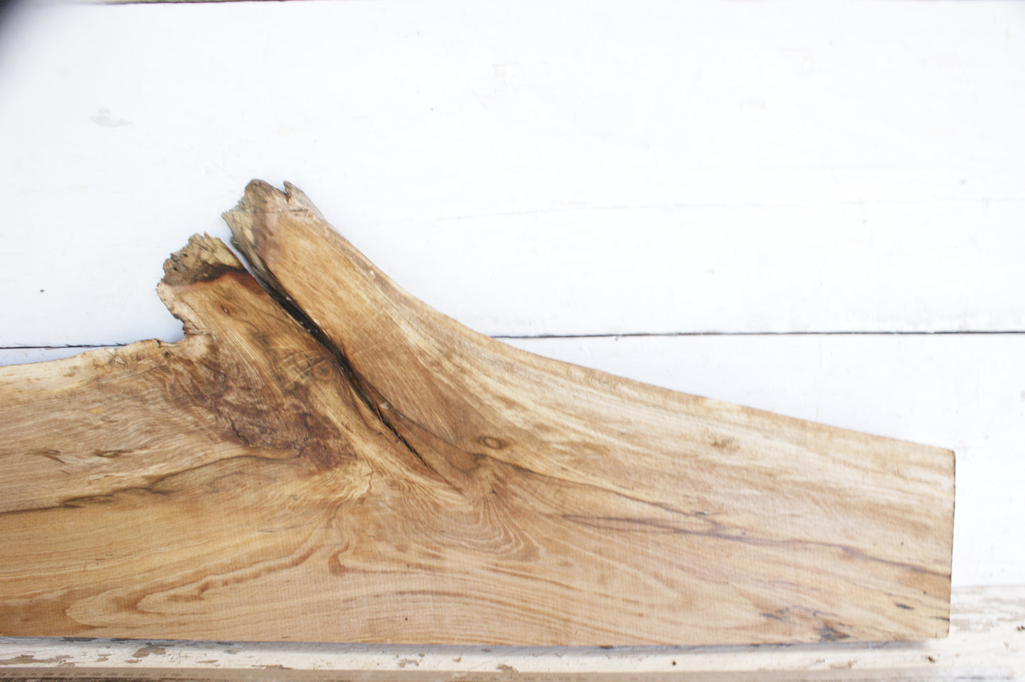 (453) SPALTED BEECH, HARDWOOD 1008 L x 279 - 119 W x 34 D (mm)