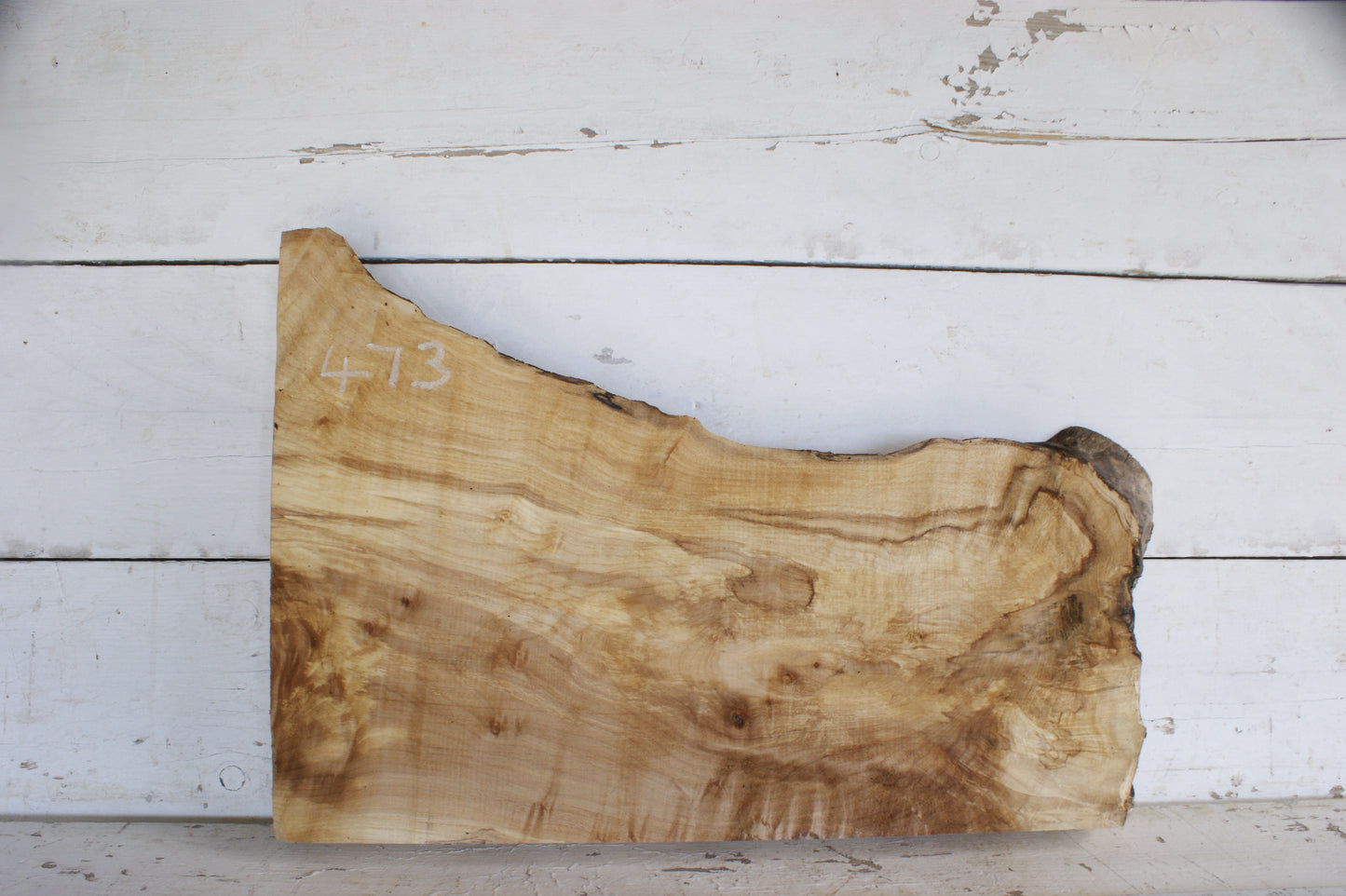 (473) AIR DRIED SYCAMORE, HARDWOOD 608 L x 420-264 W x 64 D (mm)
