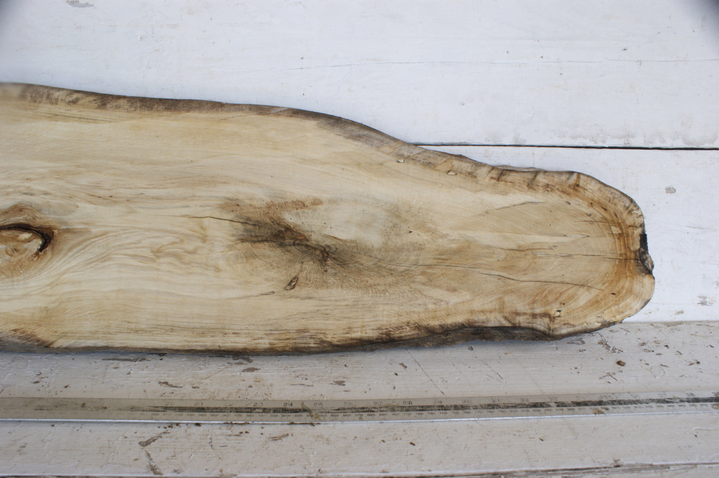Hornbeam plank, 995 L x 260 - 125 W x 29 D (mm) hardwood board (488)