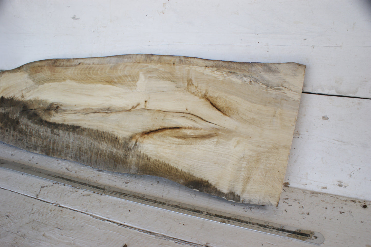 Hornbeam plank, 995 L x 260 - 125 W x 29 D (mm) hardwood board (488)