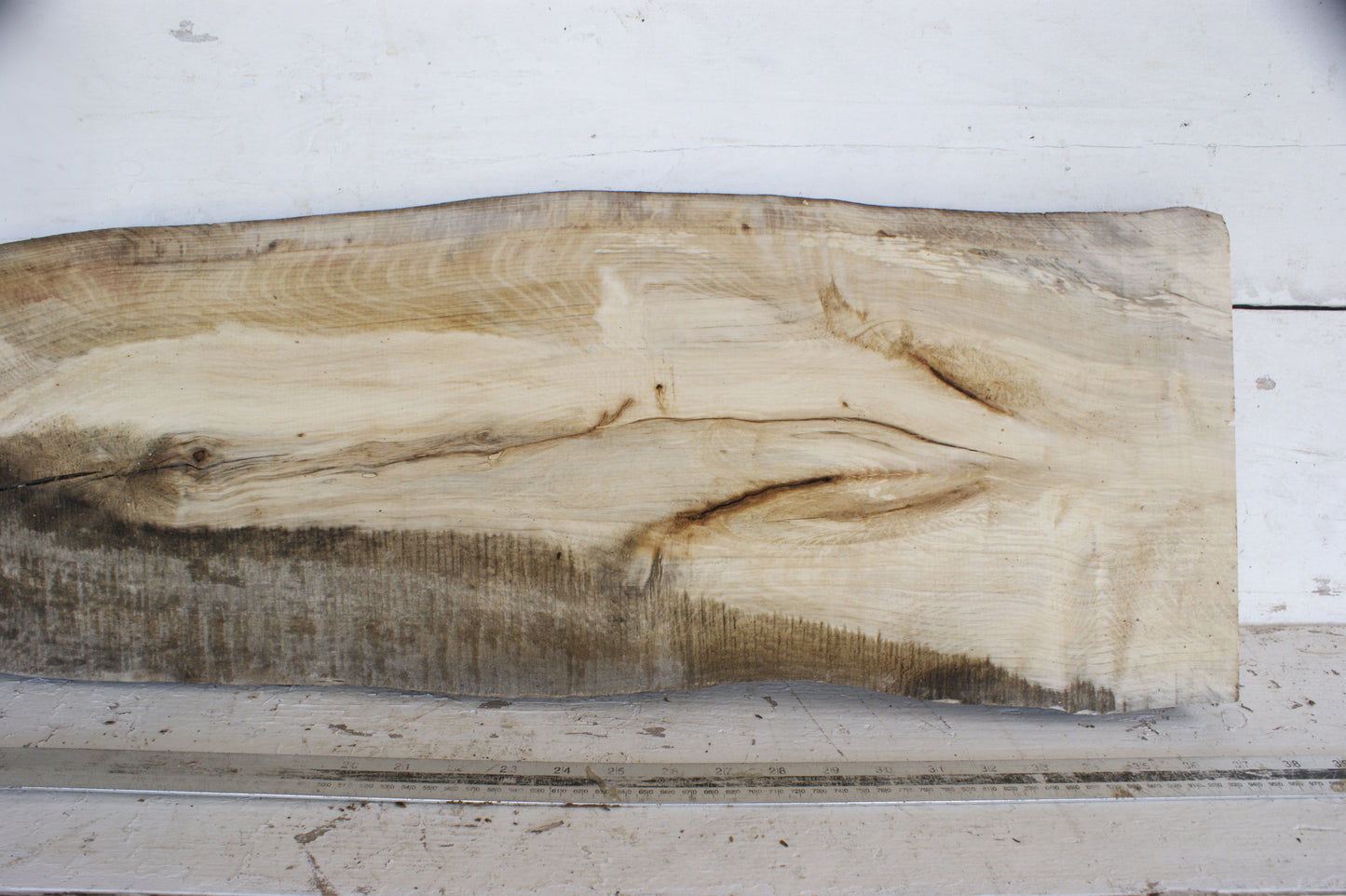 Hornbeam plank, 995 L x 260 - 125 W x 29 D (mm) hardwood board (488)