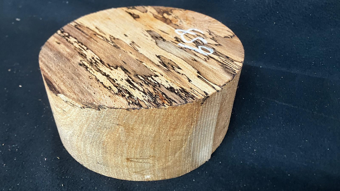 B Grade dry 10" x 4.1/4" spalted beech, large wood turning blank (859)