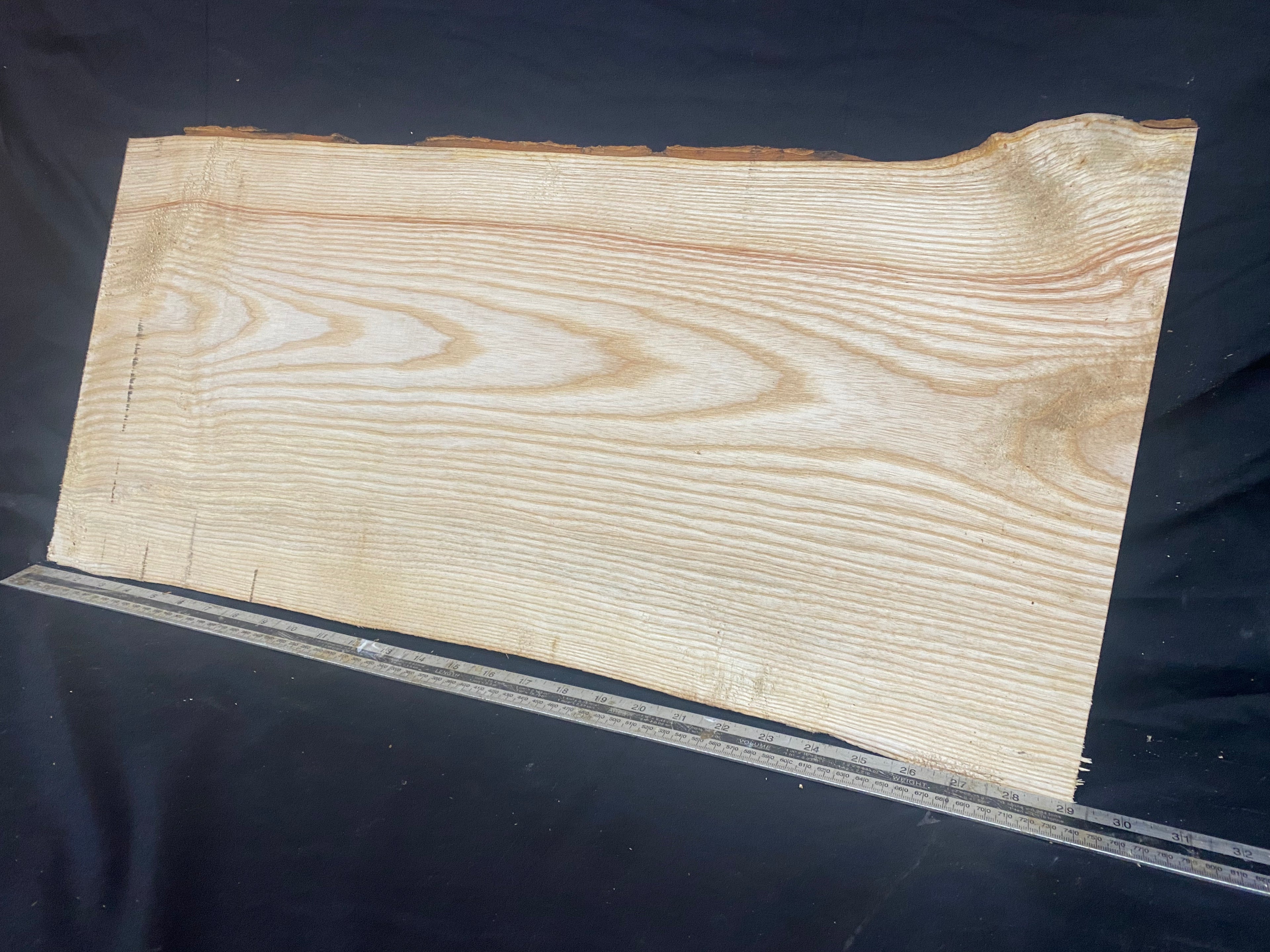 Ash hardwood boards, shelving, platter, 737 L x 355 W x 37 D mm     (251)