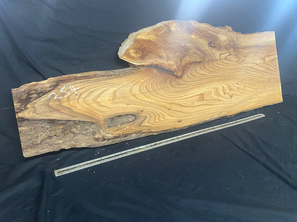Elm coffee table top board, plank, 1333 L x 482 W x 19 D mm    (254)