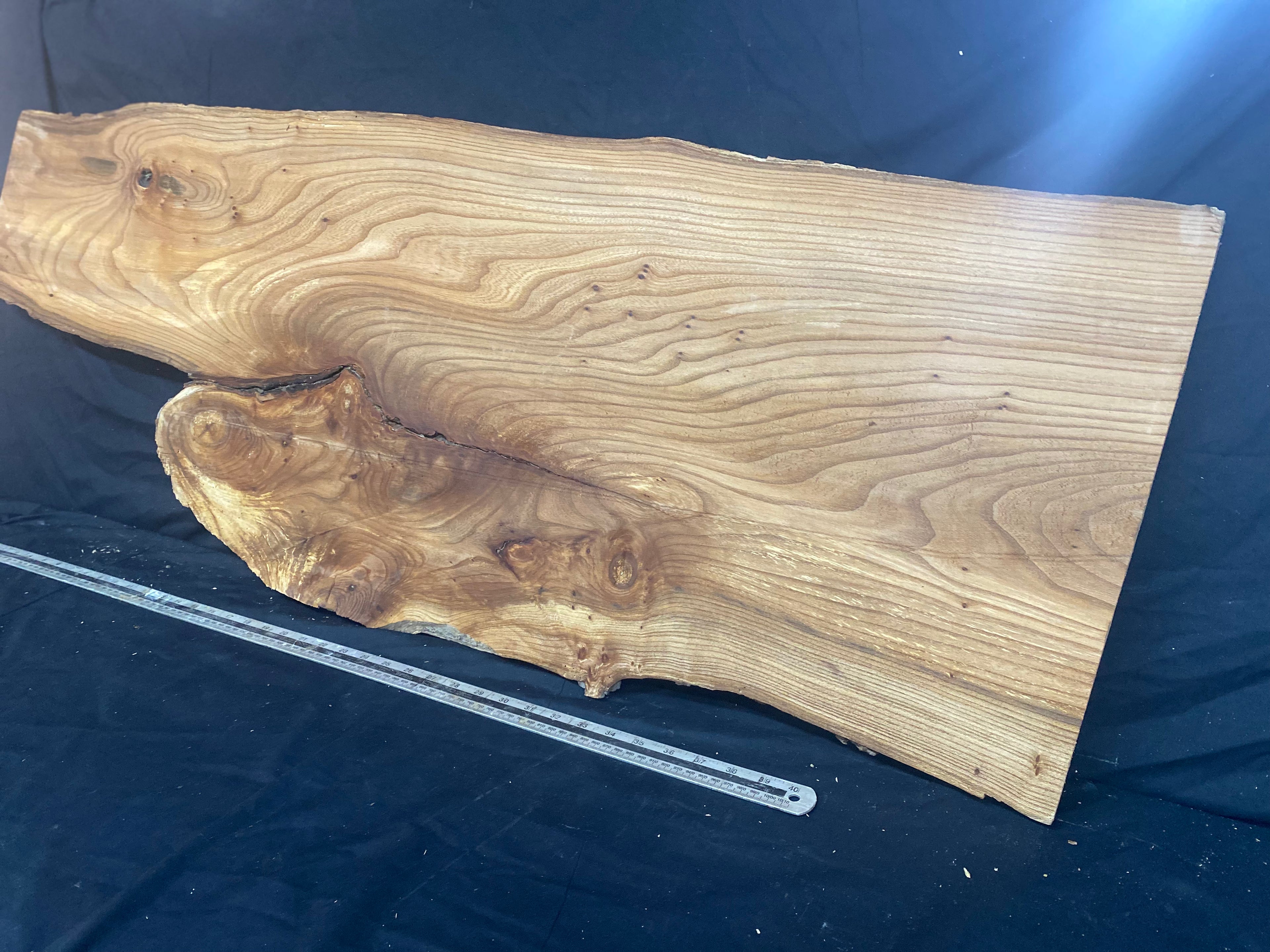 Elm coffee table top board, plank, 1333 L x 482 W x 19 D mm    (254)