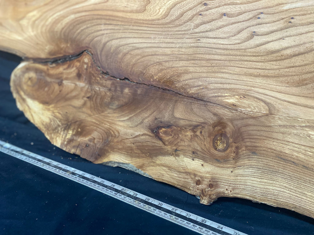 Elm coffee table top board, plank, 1333 L x 482 W x 19 D mm    (254)