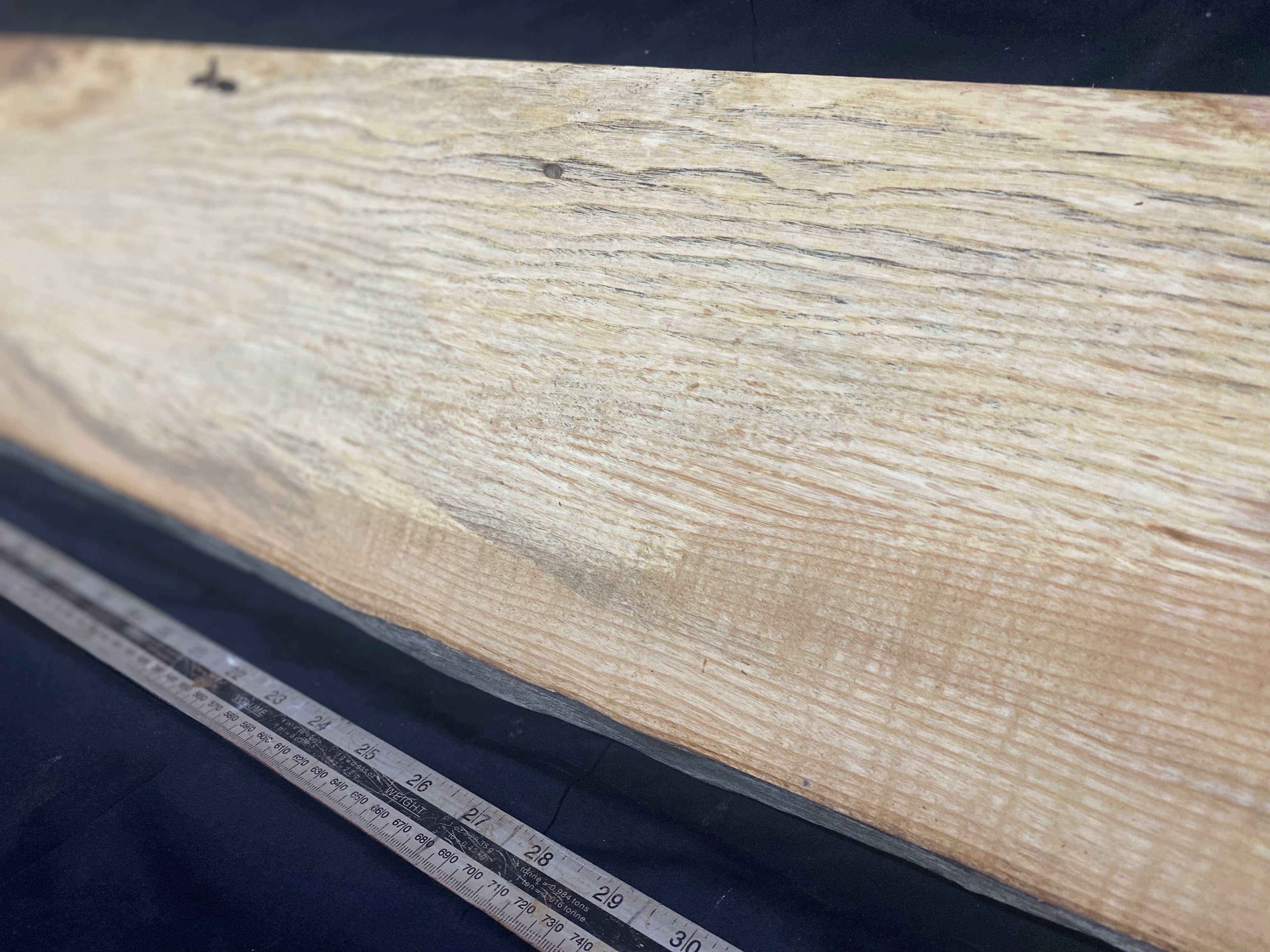 Ash hardwood window sill, shelving, platter, 1089 L x 246 W x 30 D mm     (255)