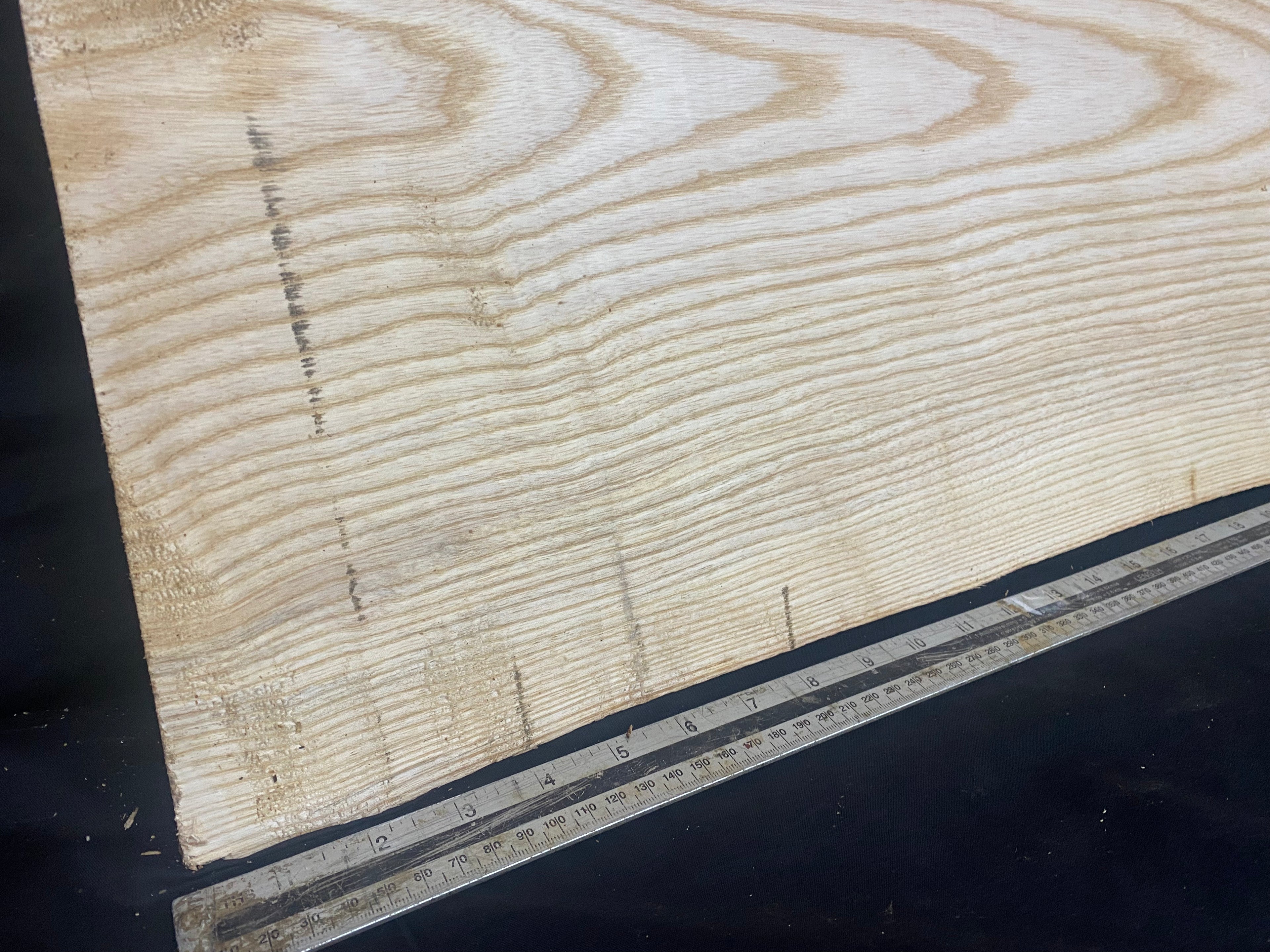 Ash hardwood boards, shelving, platter, 737 L x 355 W x 37 D mm     (251)