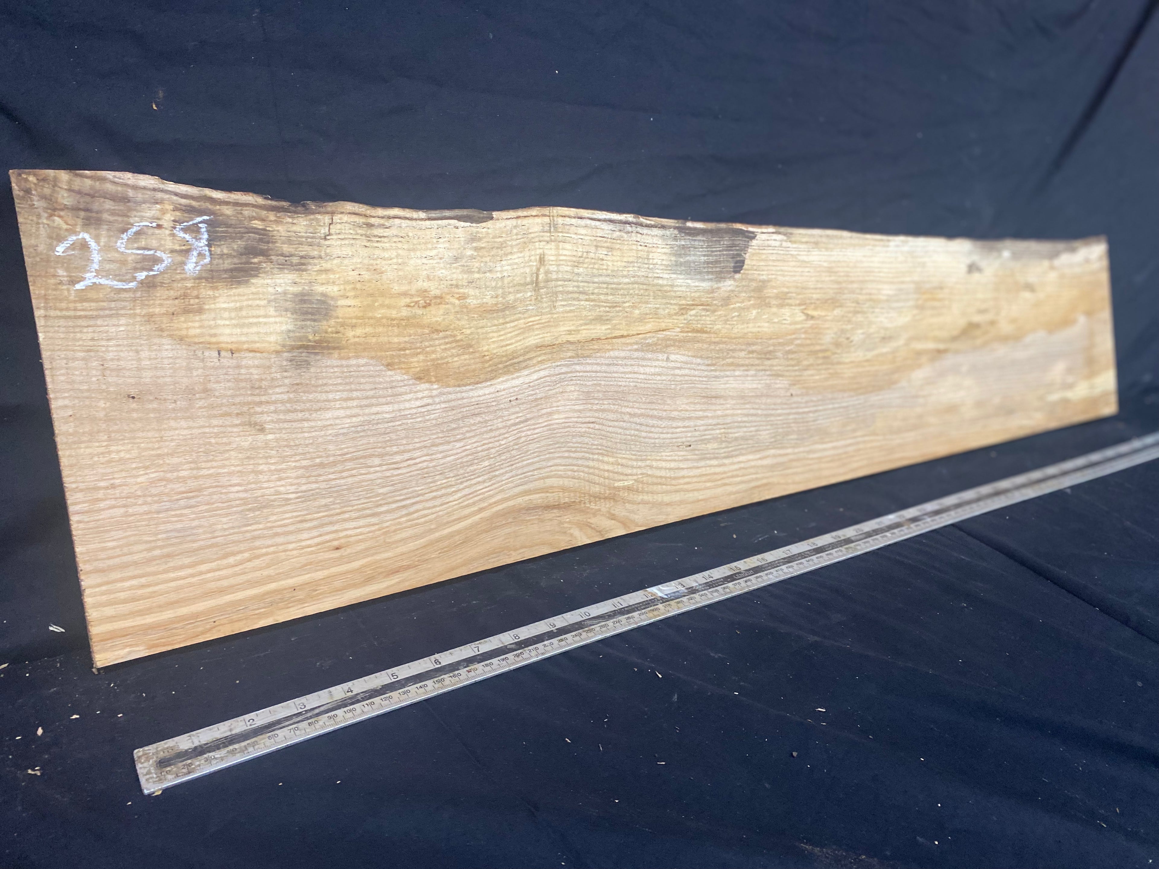 Ash hardwood window sill, plank 985 L x 255 W x 28 D mm     (258)