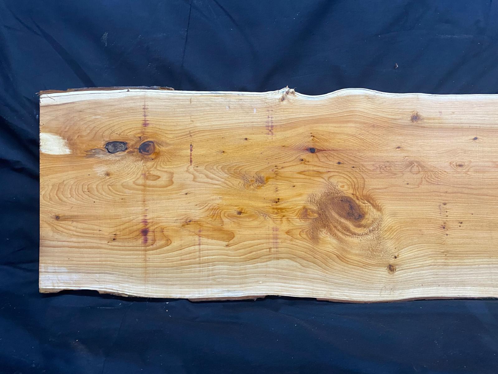 English Yew Shelf, plank, board, timber 1212 L x 363 W x 35 D (mm) (29)