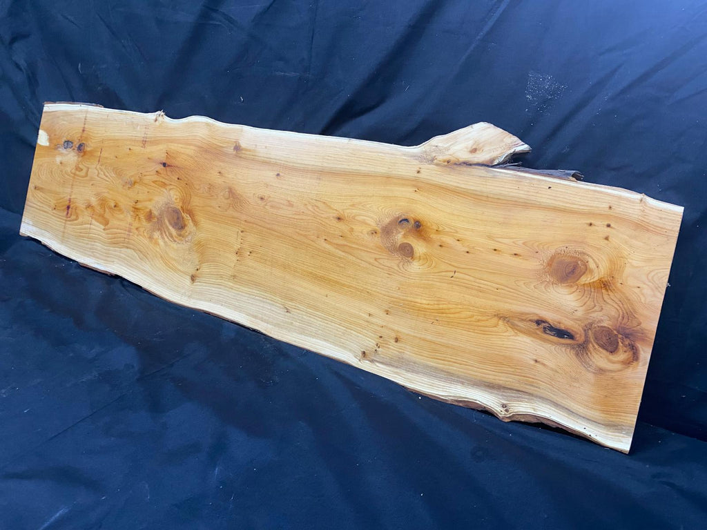 English Yew Shelf, plank, board, timber 1212 L x 363 W x 35 D (mm) (29)
