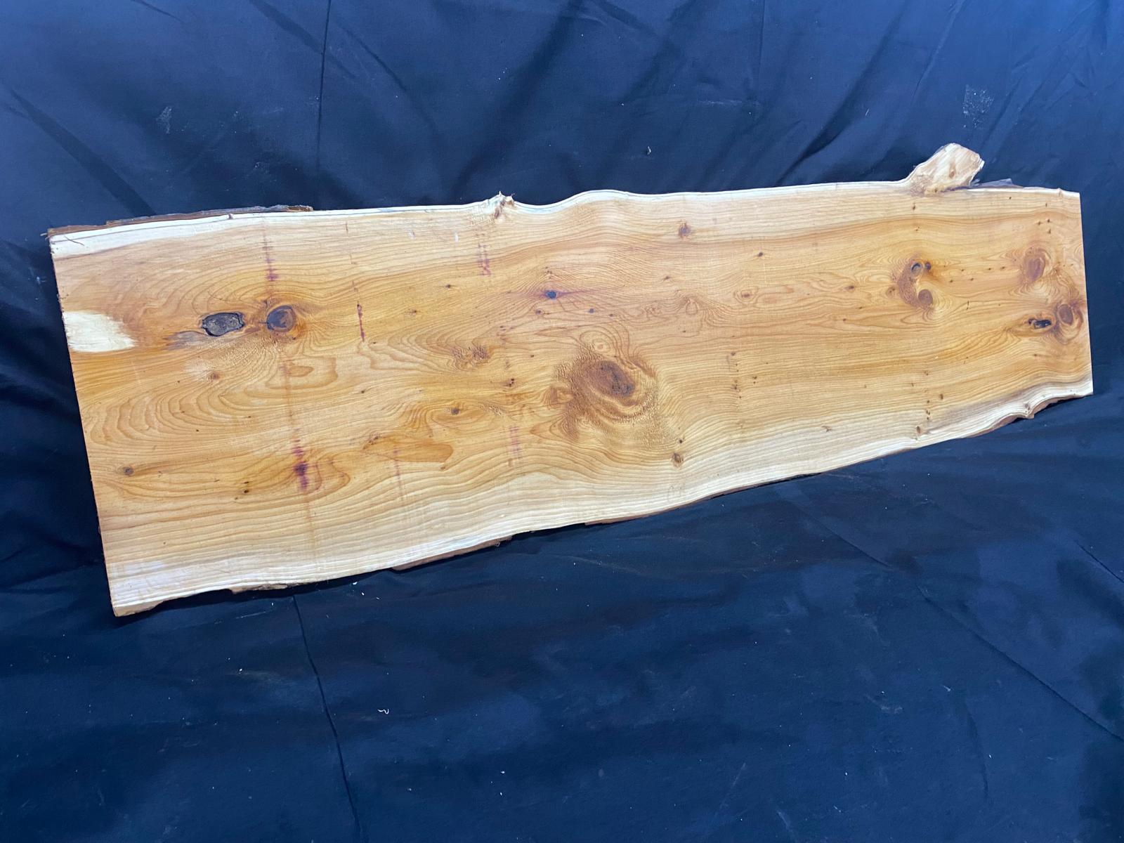 English Yew Shelf, plank, board, timber 1212 L x 363 W x 35 D (mm) (29)