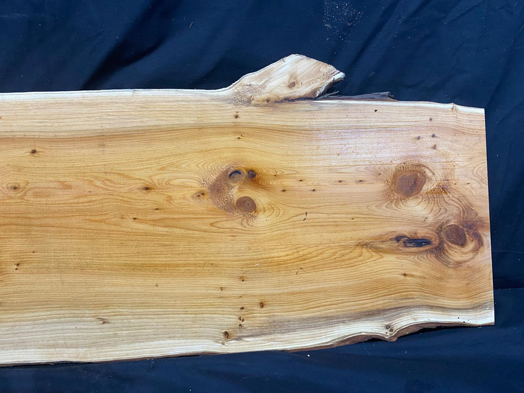 English Yew Shelf, plank, board, timber 1212 L x 363 W x 35 D (mm) (29)