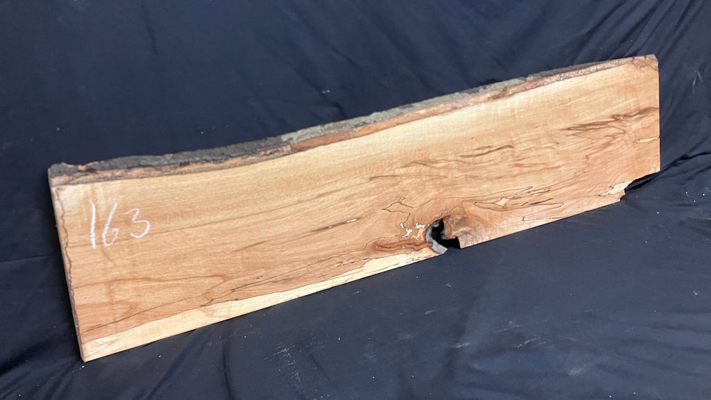 Spalted Beech timber, shelf, board 1175 L x 286 W x 15 D (mm)    (163)