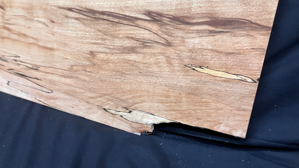 Spalted Beech timber, shelf, board 1175 L x 286 W x 15 D (mm)    (163)
